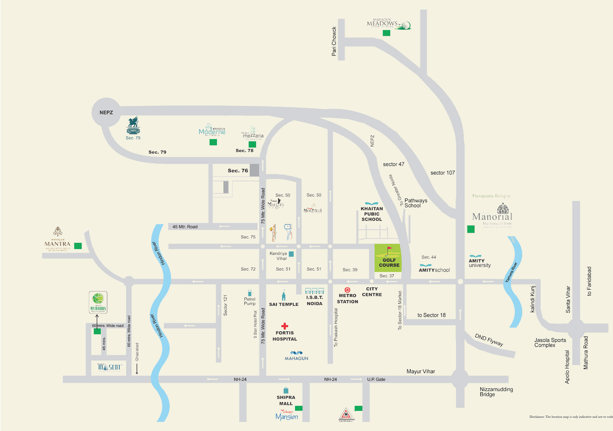 Ashoka Farms House Location Map