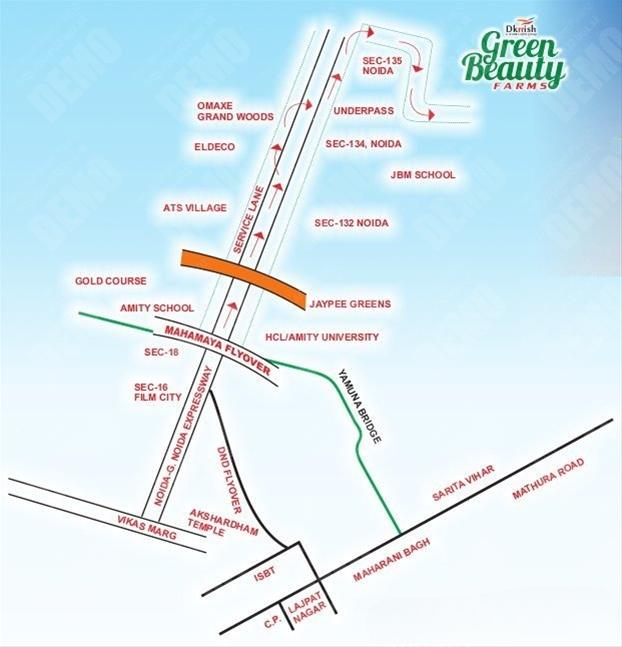 Green Beauty Farm House Location Map